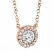 0.20Ct-Ctr(Round) 0.05Ct-Side Diamond Necklace
