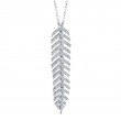 0.29Ct Diamond Feather Necklace