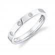 0.07ct 14k White Gold Diamond Lady's Band