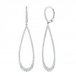 0.80Ct 14K White Gold Diamond Earrings
