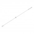 0.05Ct 14K White Gold Diamond Pave Heart Bracelet