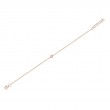 0.06Ct 14K Rose Gold Diamond Bezel Bracelet