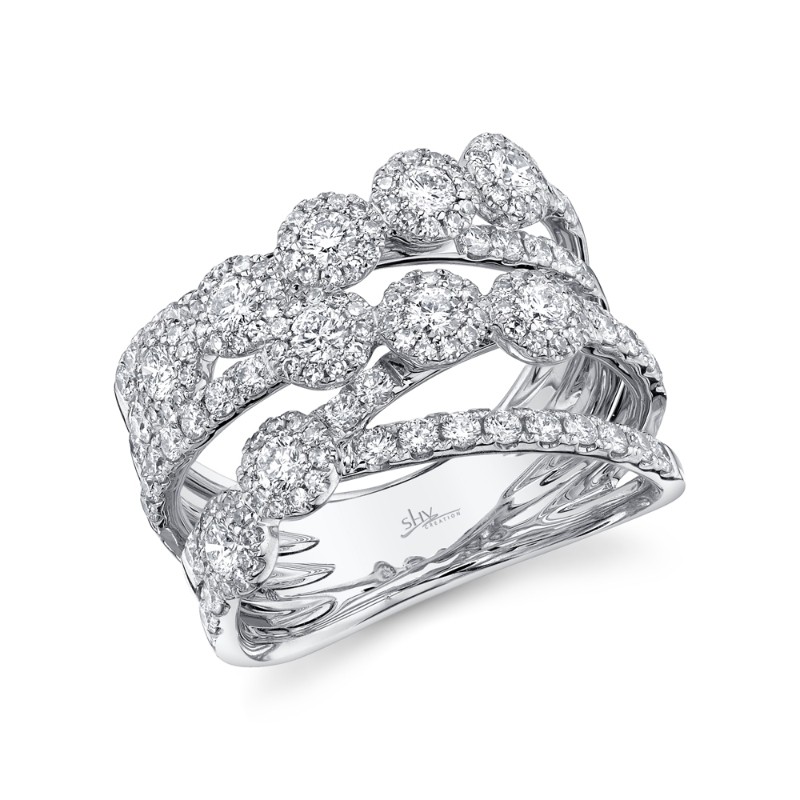 1.54Ct 14K White Gold Diamond Lady's Ring