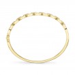0.44Ct 14K Yellow Gold Diamond Link Bangle