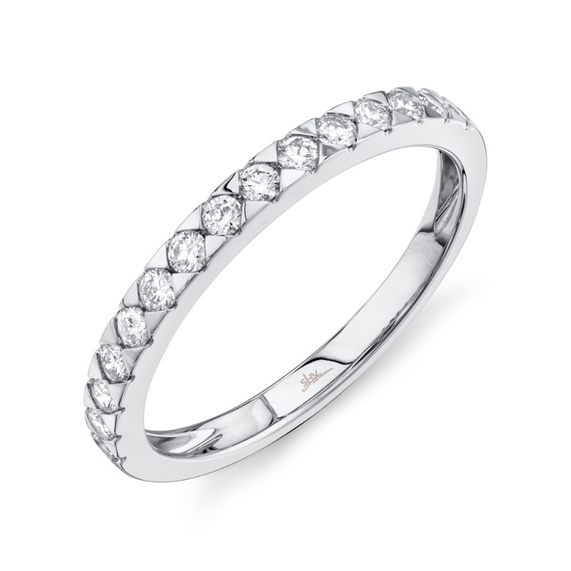 0.32Ct 14K White Gold Diamond Lady's Band