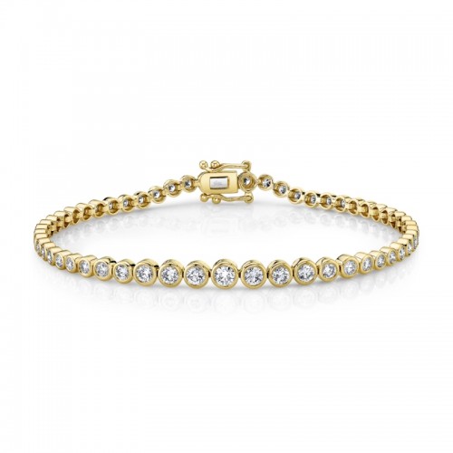 1.90Ct Diamond Bezel Tennis Bracelet