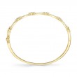 1.19Ct 14K Yellow Gold Diamond Link Bangle