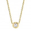 0.20Ct Diamond Bezel Necklace