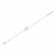 A 14K Yellow Gold Station Style Love Knot Bracelet That Is Set With Diamonds Weighing .07 Carat. G/H, Vs-Si