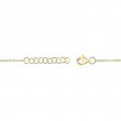 A 14K Yellow Gold Station Style Love Knot Bracelet That Is Set With Diamonds Weighing .07 Carat. G/H, Vs-Si