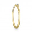 0.12Ct 14K Yellow Gold Diamond X Ring
