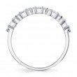 0.25Ct 14K White Gold Diamond Baguette Band