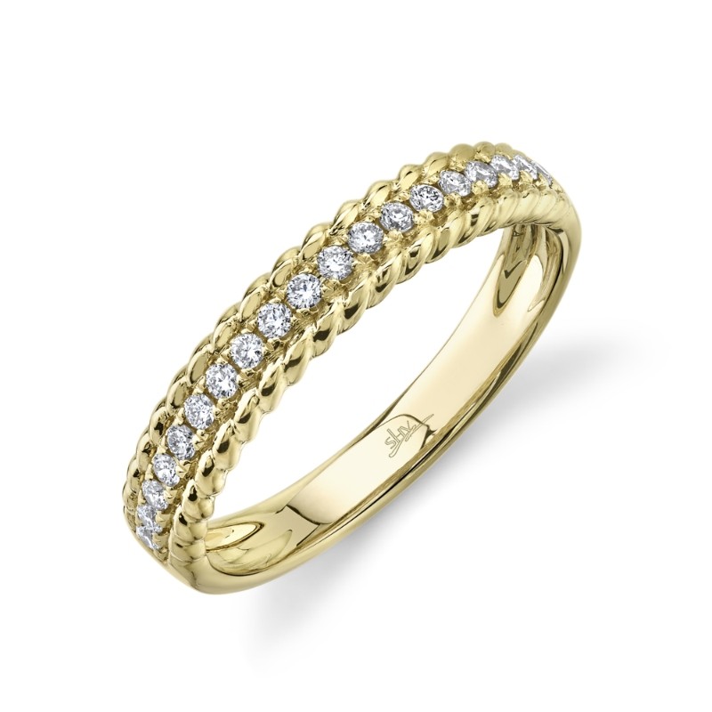 0.19Ct 14K Yellow Gold Diamond Lady's Band
