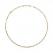 3.53Ct 14K Yellow Gold Diamond Bezel Tennis Necklace
