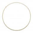 2.00Ct 14K Yellow Gold Diamond Bezel Tennis Necklace