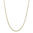 2.00Ct 14K Yellow Gold Diamond Bezel Tennis Necklace