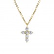 0.25Ct Diamond Cross Necklace