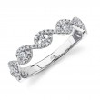 0.25Ct 14K White Gold Diamond Lady's Band