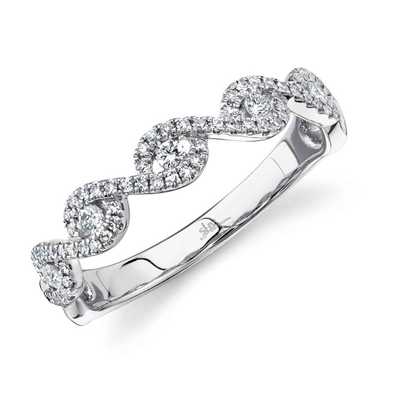 0.25Ct 14K White Gold Diamond Lady's Band