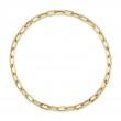 13.01Ct 14K Yellow Gold Diamond Pave Paper Clip Link Necklace