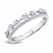 14K White Gold Double Diamond Ring