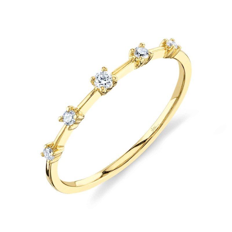 0.10Ct 14K Yellow Gold Diamond Lady's Ring