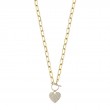 Shy Creation Diamond Heart Necklace