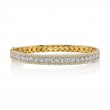2.32Ct 14K Yellow Gold Diamond Bangle