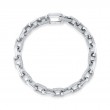 3.67Ct 14K White Gold Diamond Pave Paper Clip Link Bracelet