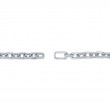 3.67Ct 14K White Gold Diamond Pave Paper Clip Link Bracelet