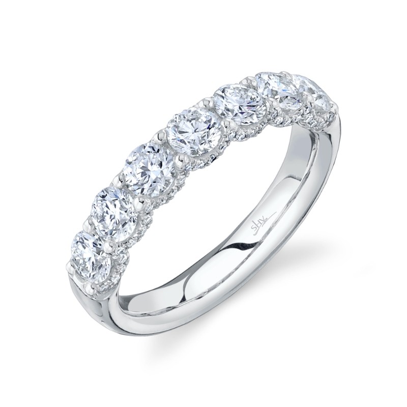 1.55Ct 14K White Gold Diamond Duchess Band