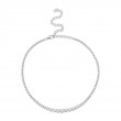 6.75Ct 14K White Gold Diamond Crown Setting Tennis Necklace