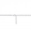 6.75Ct 14K White Gold Diamond Crown Setting Tennis Necklace