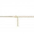6.75Ct 14K Yellow Gold Diamond Crown Setting Tennis Necklace