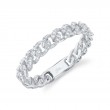 0.14Ct 14K White Gold Diamond Link Lady's Band