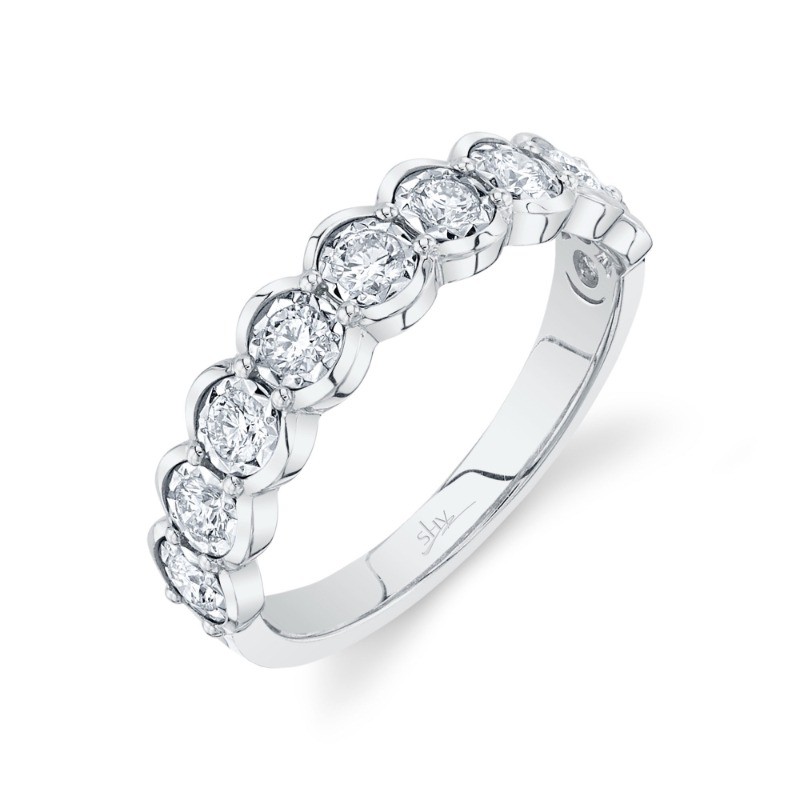 0.52Ct 14K White Gold Diamond Lady'S Band