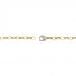 0.41Ct 14K Yellow Gold Diamond Paper Clip Link Bracelet