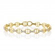 Shy Creation 14K Yellow Gold Diamond Bracelet