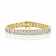 4.70Ct 14K Yellow Gold Diamond Tennis Bracelet