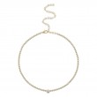 2.89Ct 14K Yellow Gold Diamond Bezel Tennis Necklace