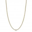 2.89Ct 14K Yellow Gold Diamond Bezel Tennis Necklace