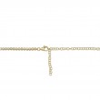 2.89Ct 14K Yellow Gold Diamond Bezel Tennis Necklace
