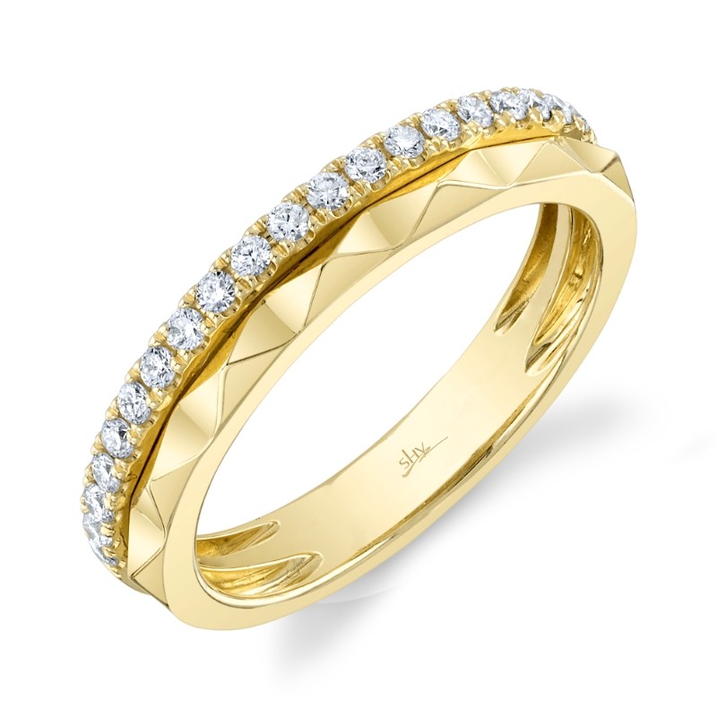 0.26Ct 14K Yellow Gold Diamond Lady's Band