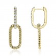 0.34Ct 14K Yellow Gold Diamond Earrings