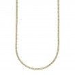 1.41Ct 14K Yellow Gold Diamond Ribbed Necklace