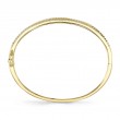 1.64Ct 14K Yellow Gold Diamond Bridge Bangle