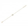 0.11Ct 14K Yellow Gold Diamond Star Of David Bracelet