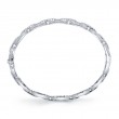 1.95Ct 14K White Gold Diamond Link Bangle