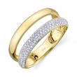 0.32Ct 14K Yellow Gold Diamond Pave Ring