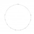 14K White Gold Diamonds By The Yard Necklace